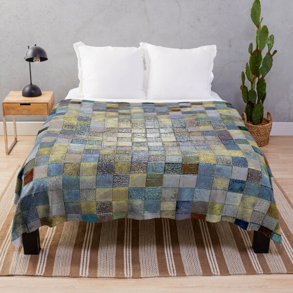 Item preview, Blue and yellow texture mosaic designed and sold by Hen-C-Art.