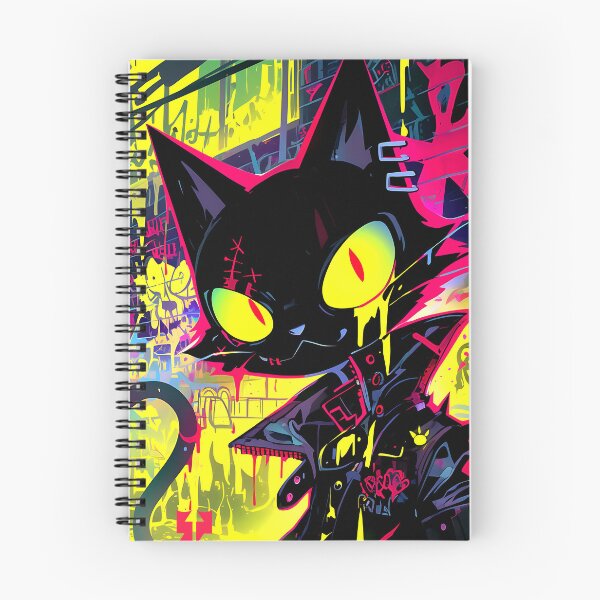 Aperçu de l'œuvre Chat cyberpunk créée et vendue par Spectrys.