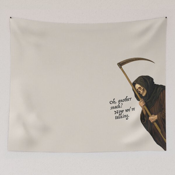 Item preview, Oh, another snack? Now we're talking. Death is lurking. designed and sold by knappidesign.