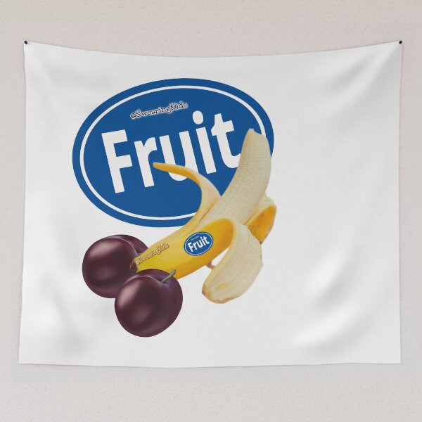 Item preview, Fruit - Banana & Plums designed and sold by SwearingKids.