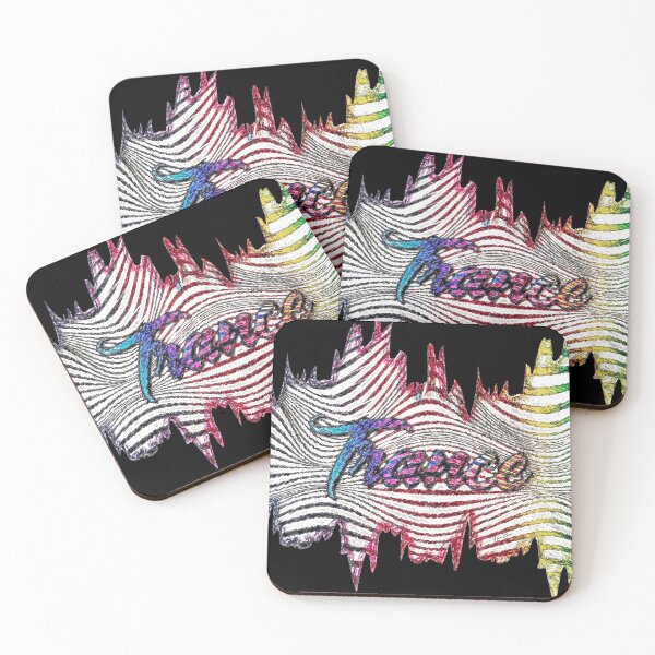 Item preview, Tranc - Abstract psychedelic retro style designed and sold by Hen-C-Art.