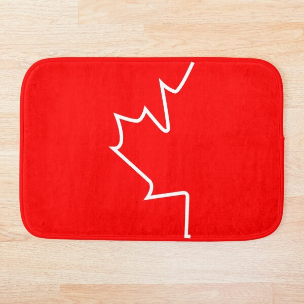 Aperçu de l'œuvre Demi-feuille d'érable canadienne blanche créée et vendue par Corbitron.