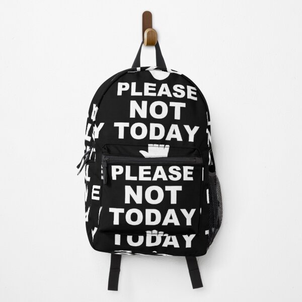Item preview, PLEASE not today (white print) designed and sold by Flavaprints4u.