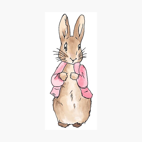 Item preview, Pink Peter Potter Bunny Rabbit Sticker designed and sold by CrispyCreationCo.