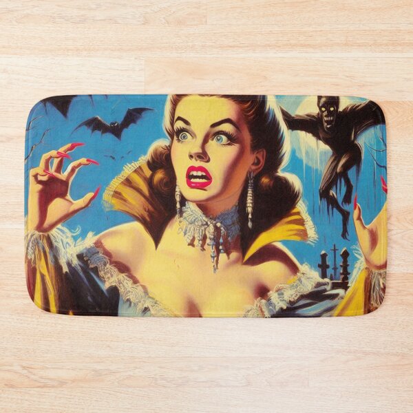 Aperçu de l'œuvre Femme vampire rétro créée et vendue par PulpVintage.
