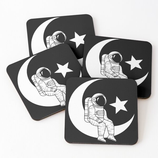 Item preview, Astronaut Resting on Crescent Moon designed and sold by Philippa Shop.