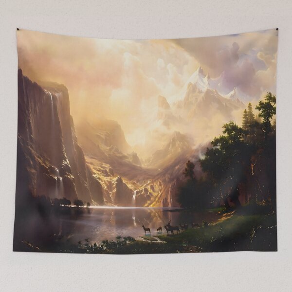 Item preview, Among The Sierra Nevada Mountains, Albert Bierstadt 1869 designed and sold by irynaartbyim.