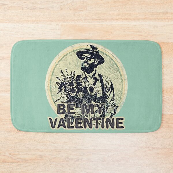Item preview, be my Valentine Retro Hipster with Flowers designed and sold by Hen-C-Art.