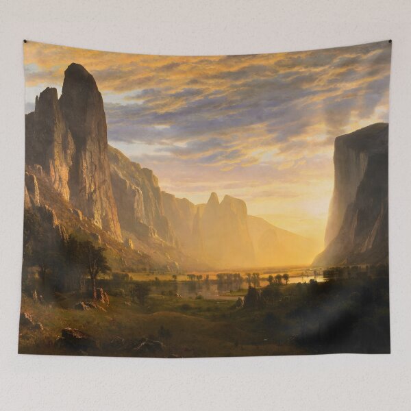 Item preview, Looking Down Yosemite Valley, California, Albert Bierstadt 1865 Photographic Print designed and sold by irynaartbyim.