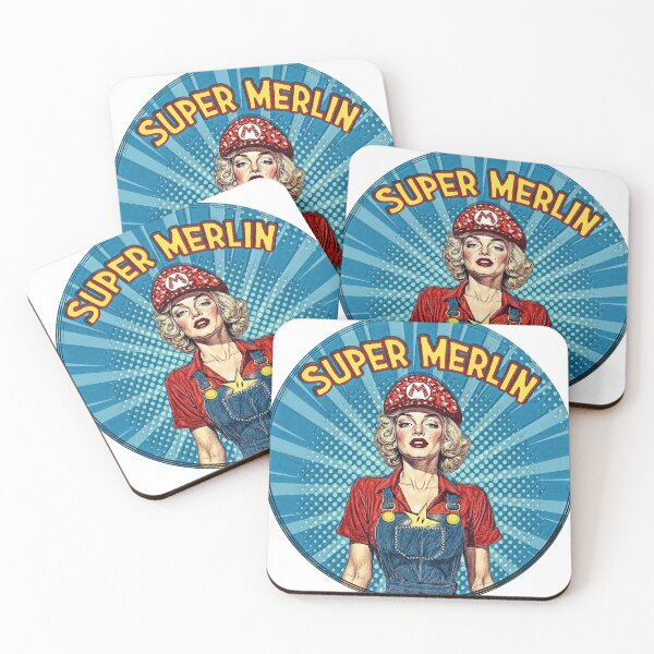 Artikelvorschau, Super Merlin: Retro-Gaming-Glamour entworfen und verkauft von Hen-C-Art.