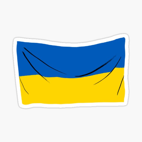 Vista previa del artículo con la obra «Bandera de Ucrania», diseñado y vendido por Trialloja.