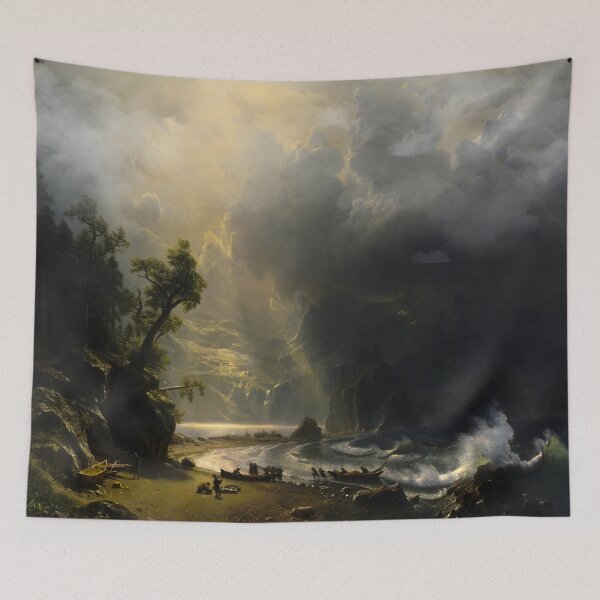 Item preview, Puget Sound on the Pacific Coast - Bierstadt Art Prints designed and sold by irynaartbyim.