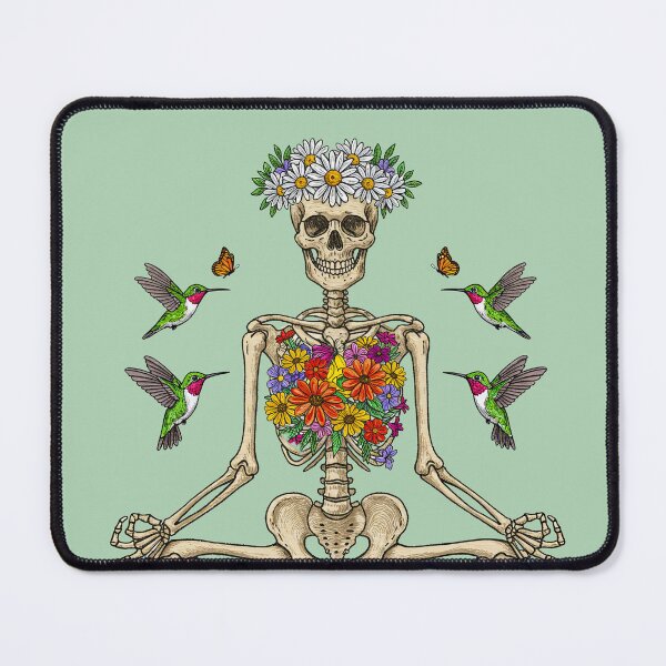 Item preview,  Yoga Skeleton Meditate  and Hummingbird designed and sold by TeeARTHY.