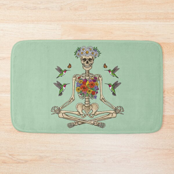 Item preview,  Yoga Skeleton Meditate  and Hummingbird designed and sold by TeeARTHY.