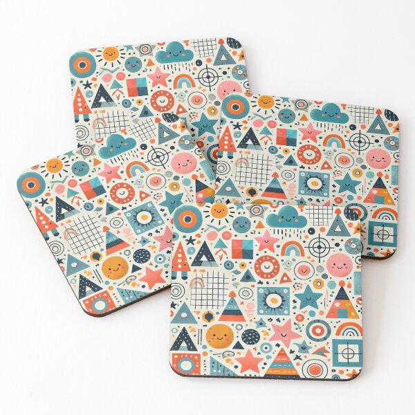 Item preview, Playful Geometric Shapes Seamless Pattern for Kids' Apparel designed and sold by SexyDigitalArt.