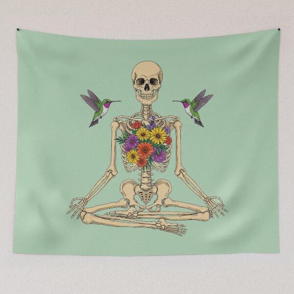 Item preview,  Yoga Skeleton Meditate-Skeleton meditation   designed and sold by TeeARTHY.
