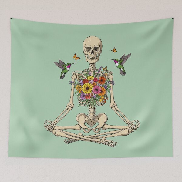 Item preview,  Yoga Skeleton Meditate-Skeleton meditation   designed and sold by TeeARTHY.