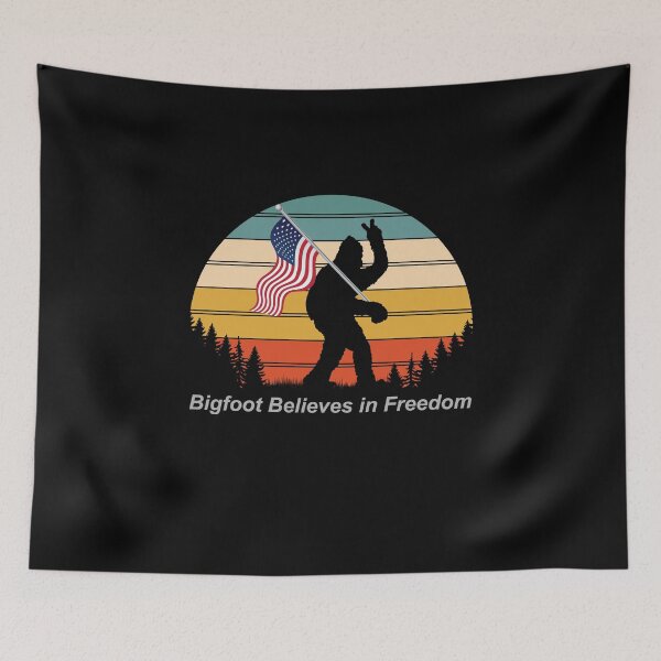 Item preview, Bigfoot Believes in Freedom Graphic designed and sold by CJC Designs.