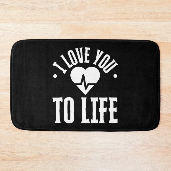 Item preview, I Love You to Life White Letters designed and sold by GFamilyC.