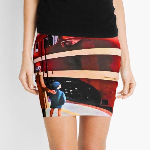 Item preview, American locomotive Railroad train art of Edward hopper classic designed and sold by irynaartbyim.