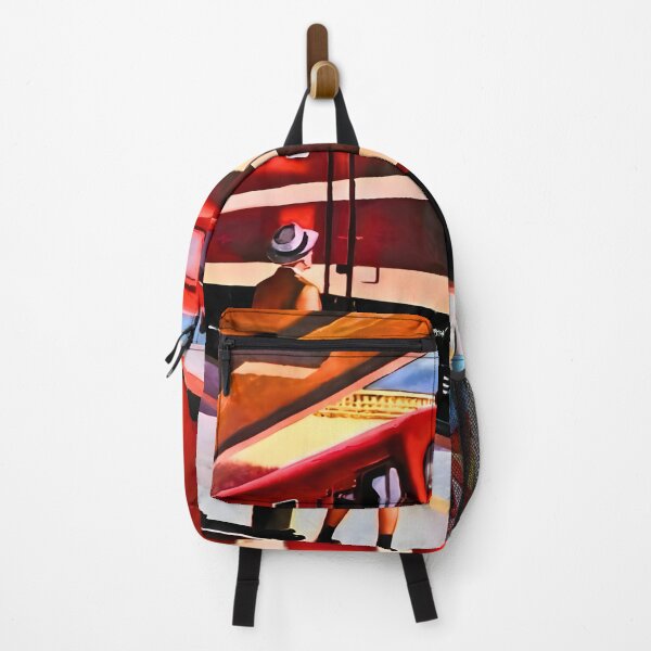 Item preview, American locomotive Railroad train art of Edward hopper classic designed and sold by irynaartbyim.