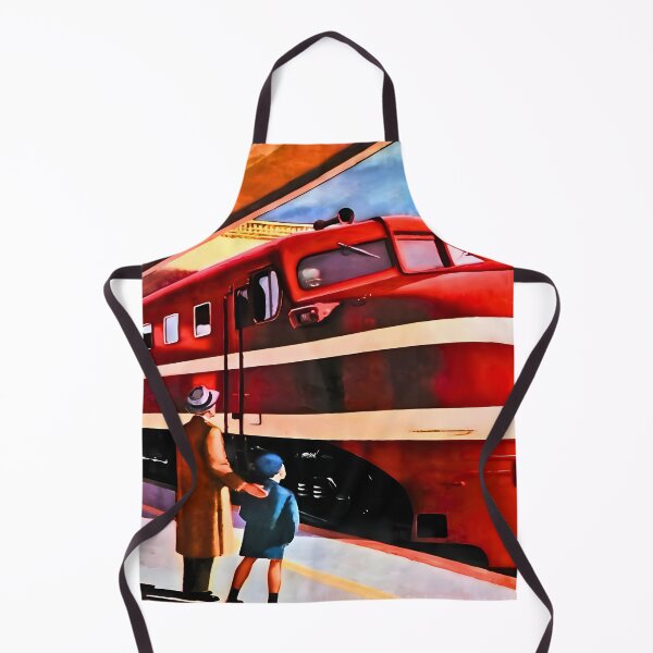 Item preview, American locomotive Railroad train art of Edward hopper classic designed and sold by irynaartbyim.