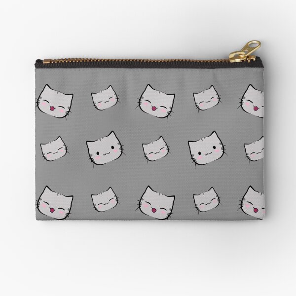 Item preview, Happy kawaii kitty Gray designed and sold by mogonochi.