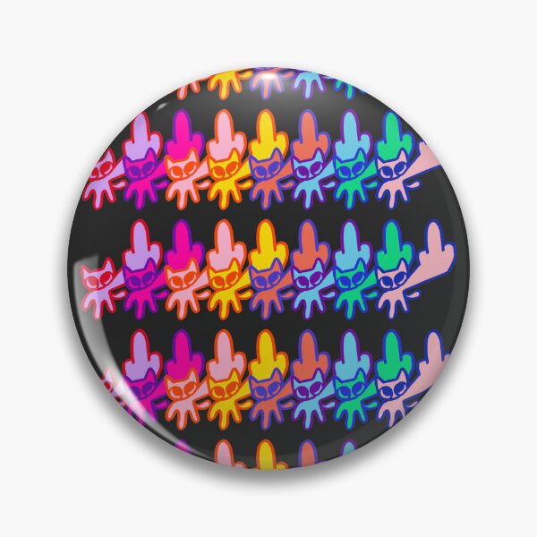 Item preview, Middle Finger Rainbow Kitty Meme designed and sold by Kupiart Design.