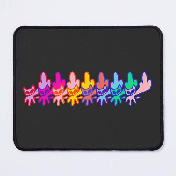 Item preview, Middle Finger Rainbow Kitty Meme designed and sold by Kupiart Design.