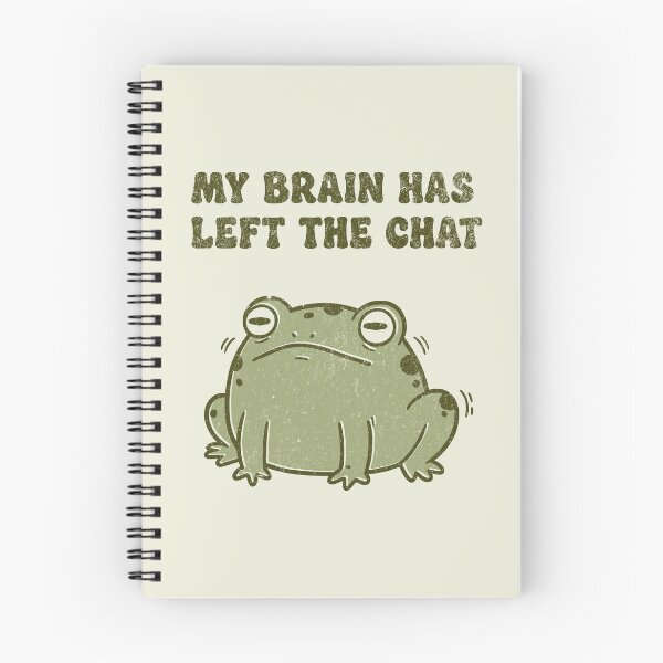 Item preview, My Brain Has Left the Chat - Funny Frog Meme T-Shirt designed and sold by 99 Organizers.