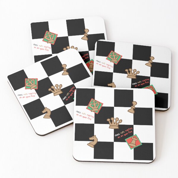 Item preview, Chess Nuts Roasting On An Open Fire - Black & White Board designed and sold by Tim Veiga.