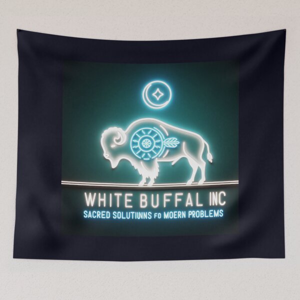 Item preview, White Buffalo Inc. – Sacred Solutions for Modern Problems designed and sold by  ViralVisionsCreating .