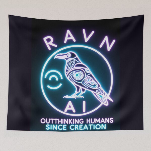 Item preview, Raven AI – Outthinking Humans Since Creation. designed and sold by  ViralVisionsCreating .