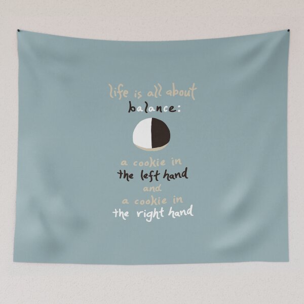 Item preview, Black And White Cookie (Life Is All About Balance: A Cookie In The Left Hand And A Cookie In The Right Hand) designed and sold by Tim Veiga.