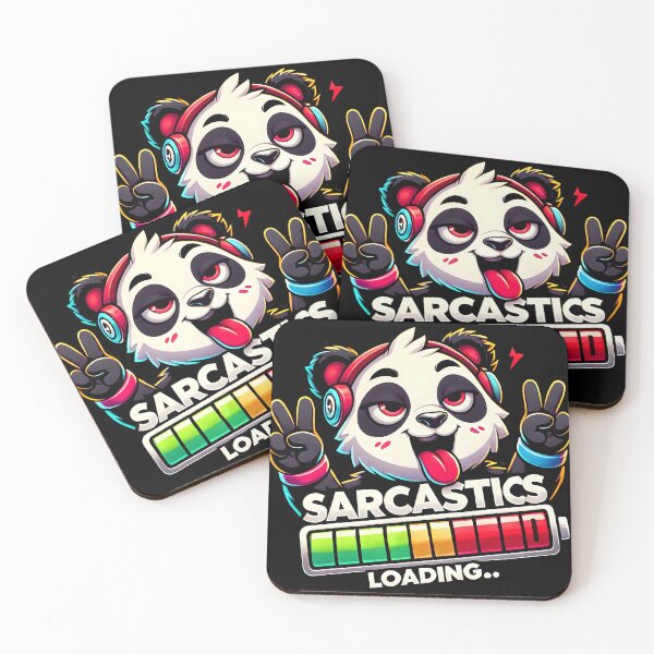 Item preview, Funny Sarcastic Panda Gaming Sticker - Cool Kawaii Headphones Meme Design designed and sold by DrawHandArt.