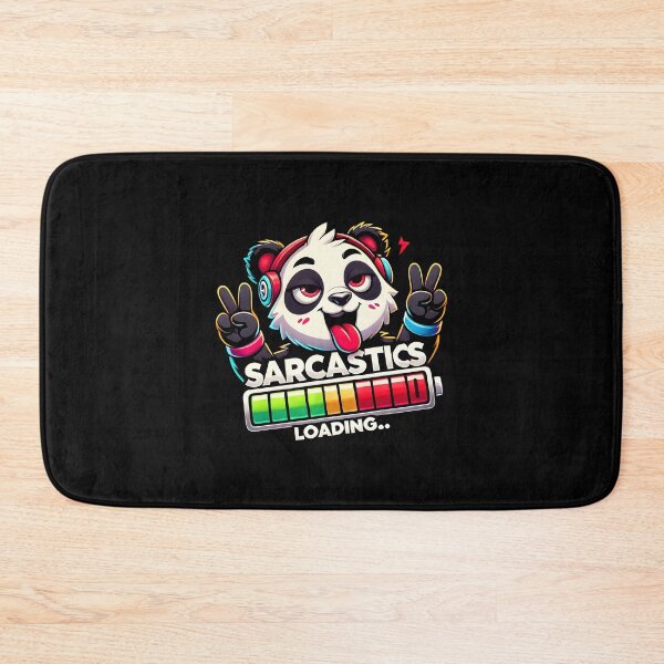 Item preview, Funny Sarcastic Panda Gaming Sticker - Cool Kawaii Headphones Meme Design designed and sold by DrawHandArt.