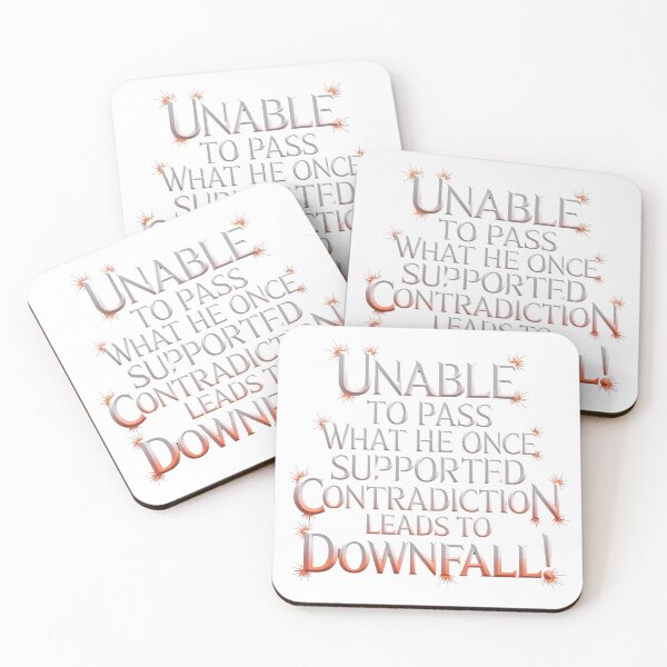Item preview, Contradiction Leads to Downfall – Bold Typographic  designed and sold by Dazai_shop⭐⭐⭐⭐⭐.