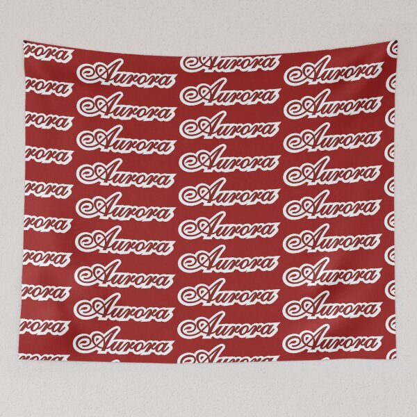 Item preview, Aurora Cute Name Red Handwriting designed and sold by We Are Stardust.