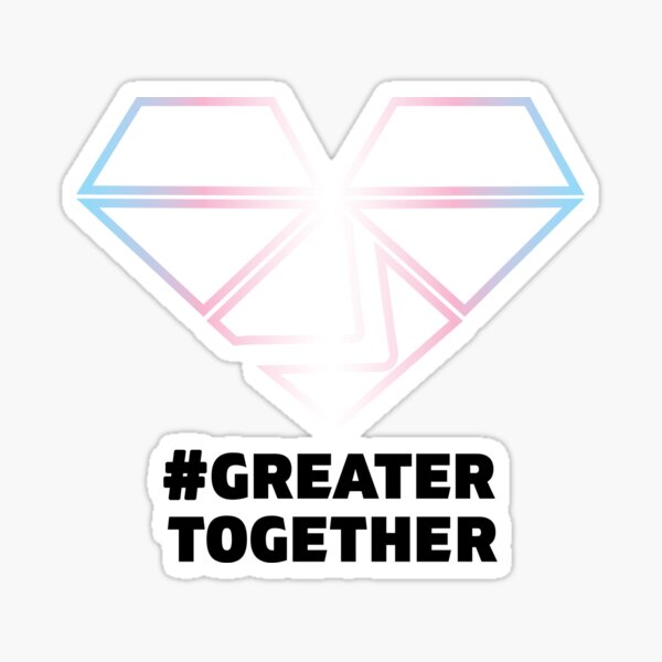Transgender Pride - #GreaterTogether 2018 PRIDE MONTH Sticker