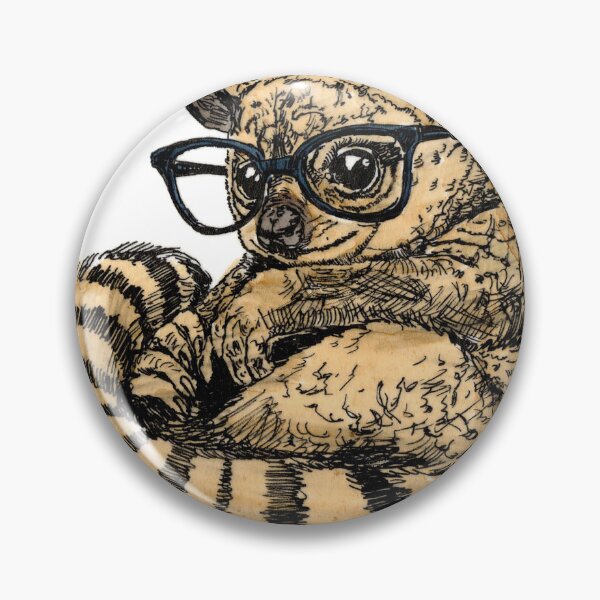 Item preview, Kinkajou in Glasses designed and sold by Scribbles & Doodles by Jinx.