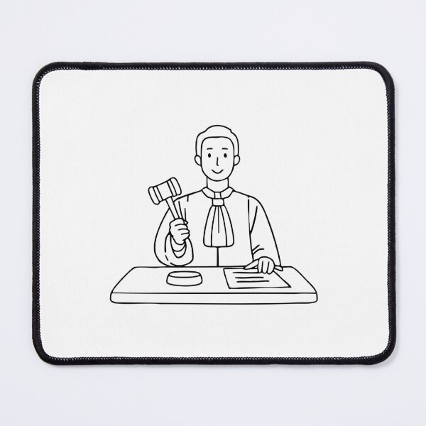 Item preview, A judge striking a gavel to announce the verdict while legal documents lie on the desk designed and sold by rasagamastore.