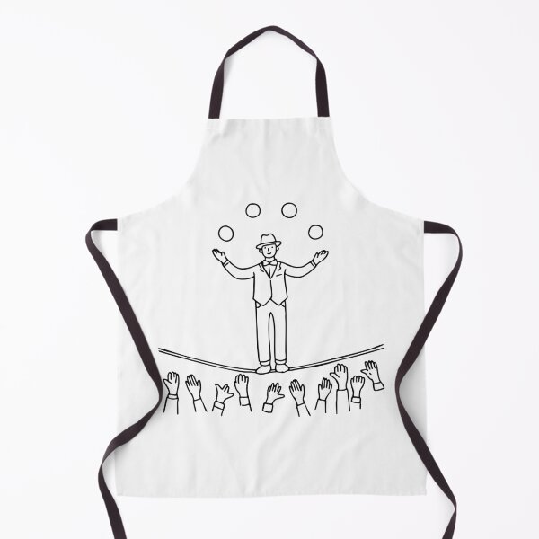 Item preview, performer juggling balls while balancing on a tightrope, high above a cheering crowd designed and sold by rasagamastore.