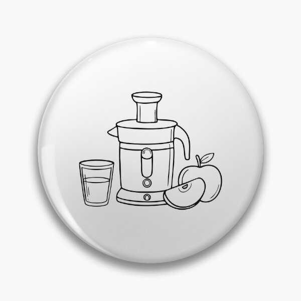 Item preview, A juicer extracting juice from fresh fruit while an empty glass waits beside it designed and sold by rasagamastore.
