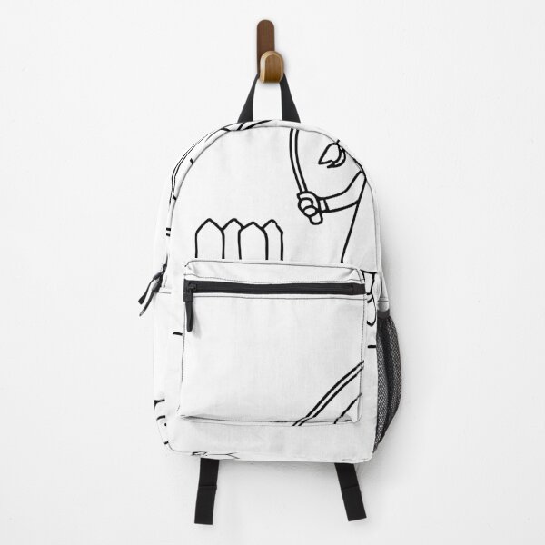 Item preview, A child skipping with a jump rope near a schoolyard fence with a backpack leaning against it designed and sold by rasagamastore.