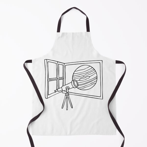 Item preview, A telescope in an observatory with an open window, offering a view of the planet Jupiter designed and sold by rasagamastore.