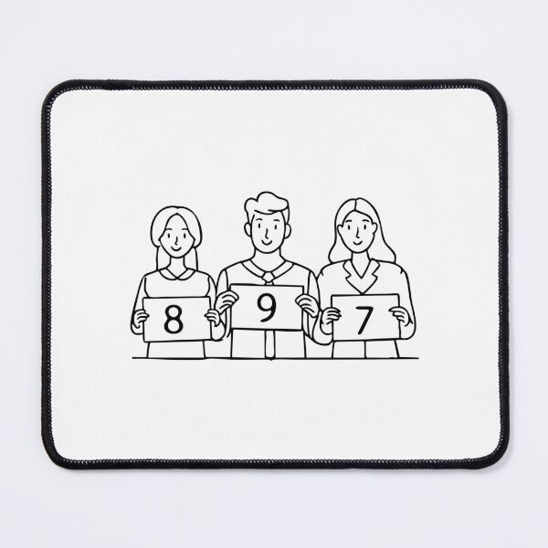 Item preview, The jurors raise papers with score numbers to evaluate the contestant's performance designed and sold by rasagamastore.