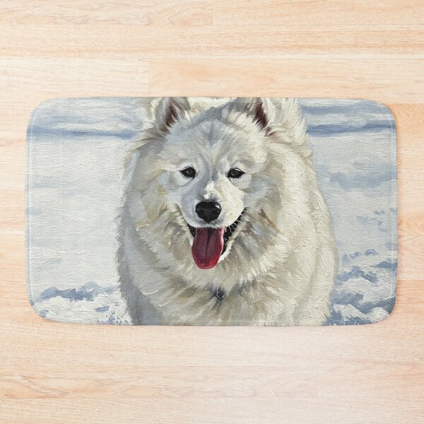 Item preview, Samoyed Playing in the Snow designed and sold by TheresaNicole.