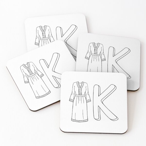 Item preview, An illustration of kaftan beside letter K designed and sold by rasagamastore.