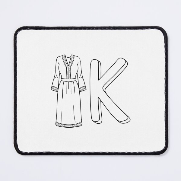 Item preview, An illustration of kaftan beside letter K designed and sold by rasagamastore.