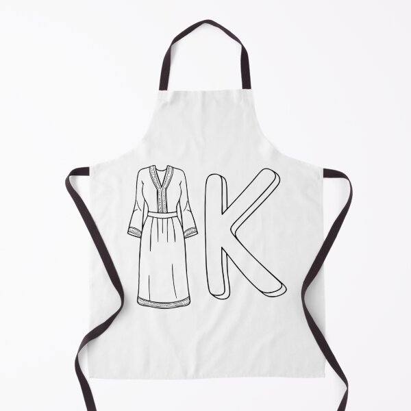 Item preview, An illustration of kaftan beside letter K designed and sold by rasagamastore.